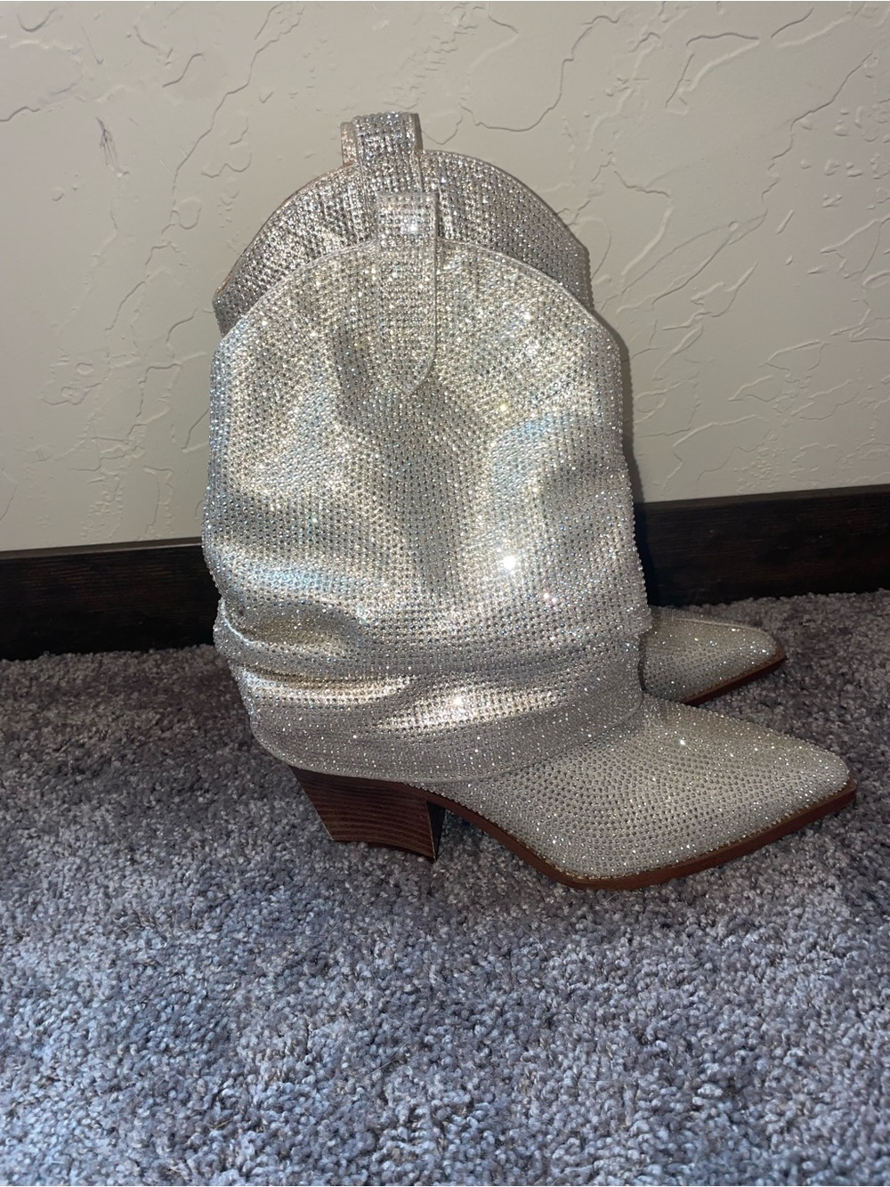 Rhinestone Western Booties